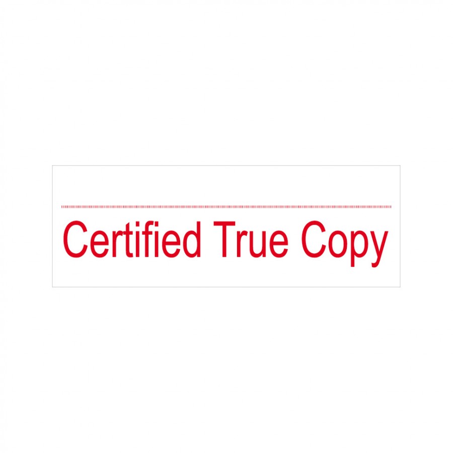 Certified True Copy Stock Stamp 49119 Rubberstamps Online Singapore